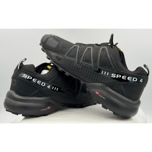 Keep Running Yueye Paoxie Speed 4 Black Trail Hiking Shoes - Size 46 - NEW